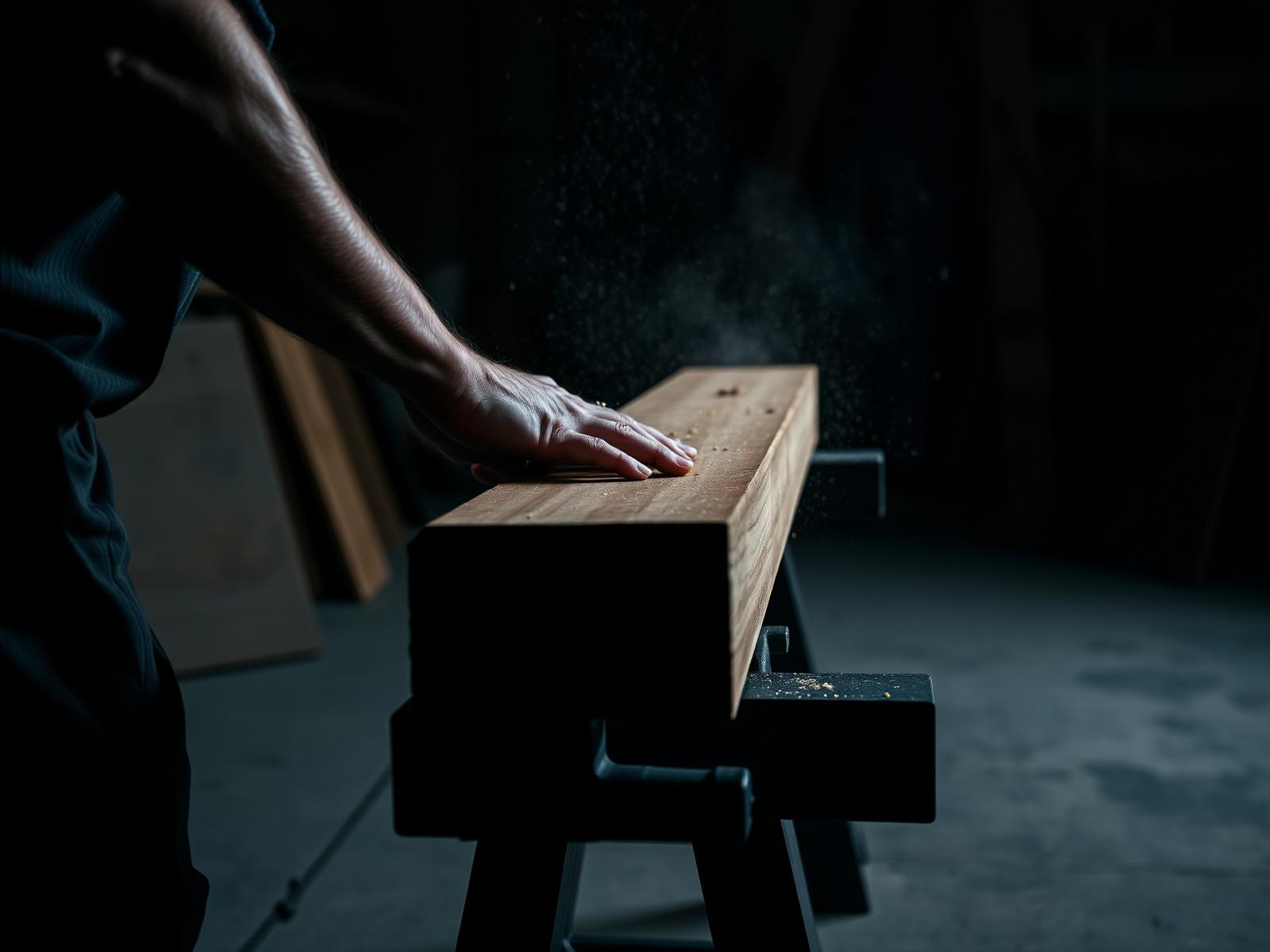 Master carpenter at work